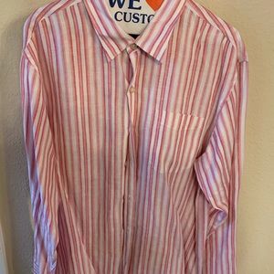 Tommy Bahama Luna Linen Oxford Dress Shirt - Large